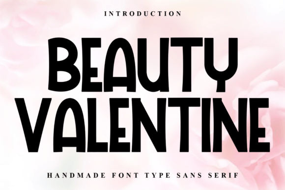 Beauty Valentine: A Handmade Display Font for Branding Projects with Heart
