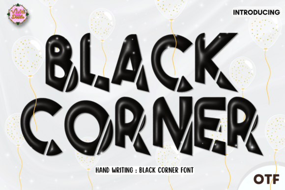 Black Corner Font: Edgy Display Type for Digital Creators