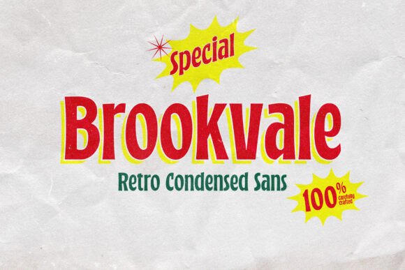 Brookvale Condensed Font Brings Retro Character to Modern Web Layouts