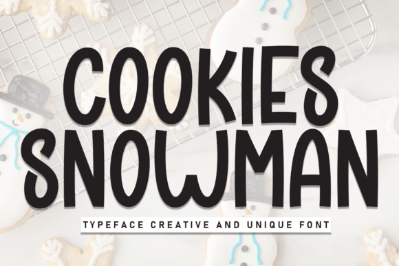 Cookies Snowman: A Sweet Display Font for Editorial Design