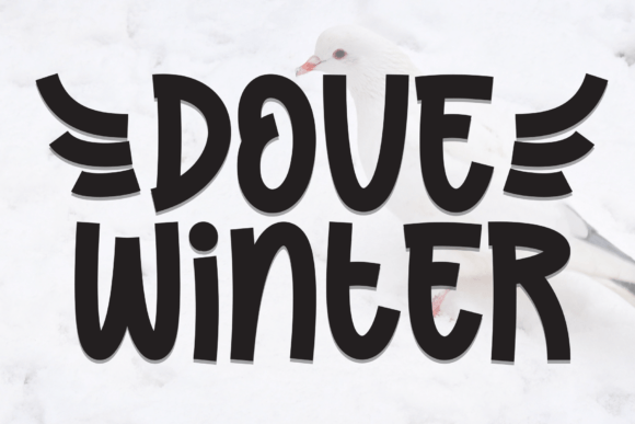 Crafting Charm with Dove Winter: A Handwritten Display Font for Makers