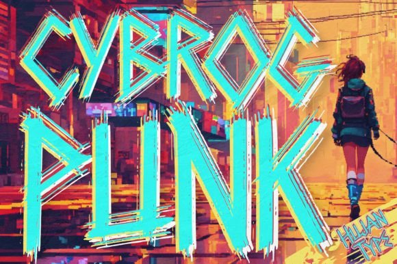 Cybrogpunk: A Bold Display Font for Your Product Designs