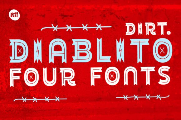 Diablito Dirt: A Playful Display Font for Handmade Products