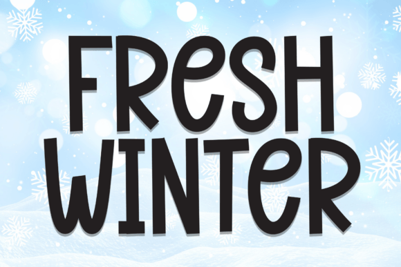 Fresh Winter Font: A Handwritten Typeface for Small Business Branding
