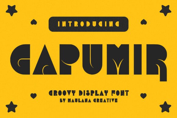 Gapumir: A Groovy Display Font for Editorial Design