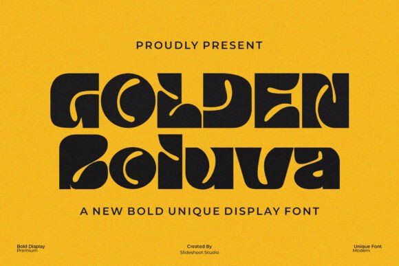 Golden Boluva: A Display Font Built for Editorial Mood
