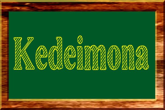Kedeimona: A Display Font That Commands Attention