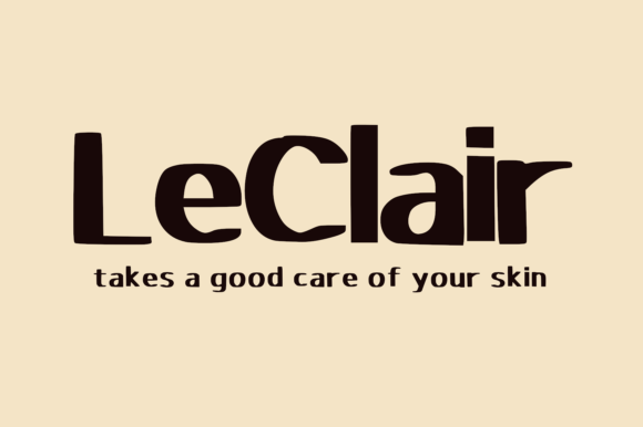Leclair: A Handwritten Display Font with Organic Charm for Branding Work