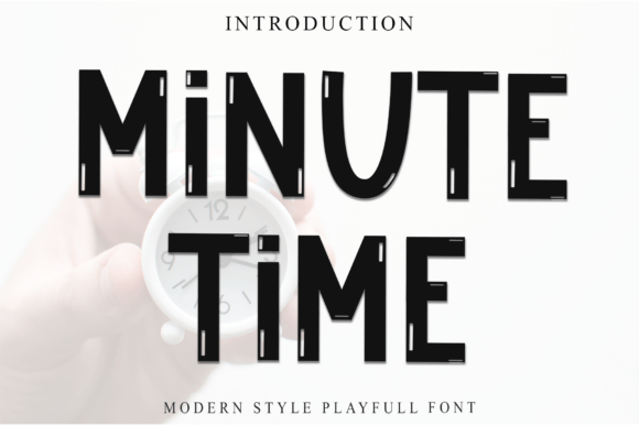 Minute Time: A Bold Display Font for Standout Branding