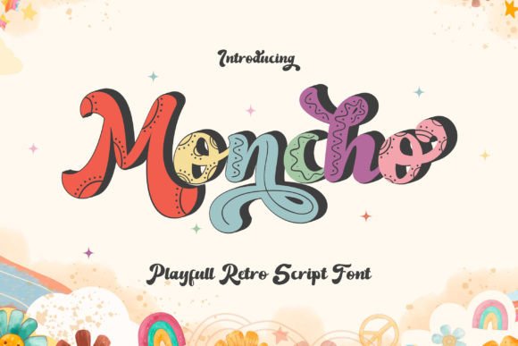 Moncho: A Display Font with Playful Script and Retro Editorial Charm