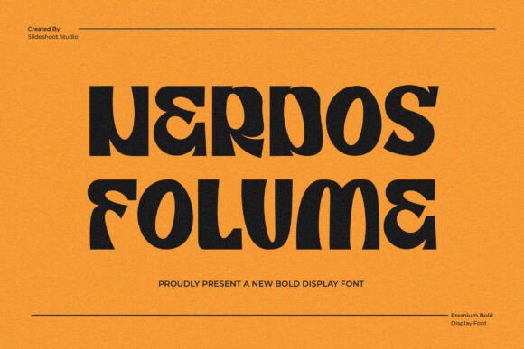 Nerdos Folume: A Modern Display Font for Polished Branding