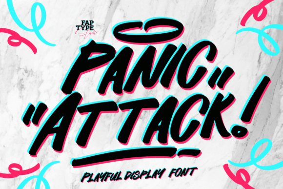 Panic Attack Font: A Playful Display Typeface for Editorial Design