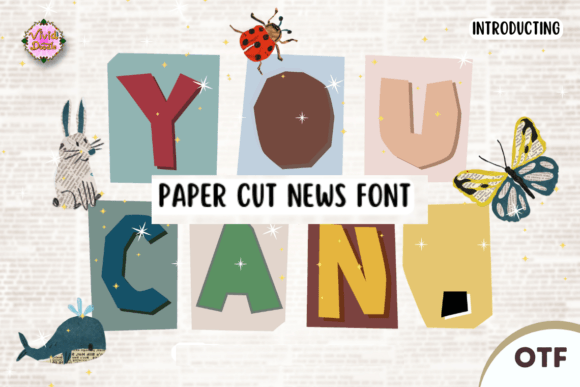 Paper Cut News: A Display Font with Playful Web Personality