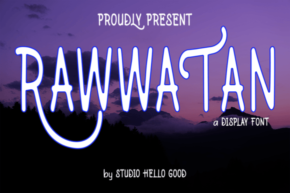 Rawwatan: A Display Font for Content Creators