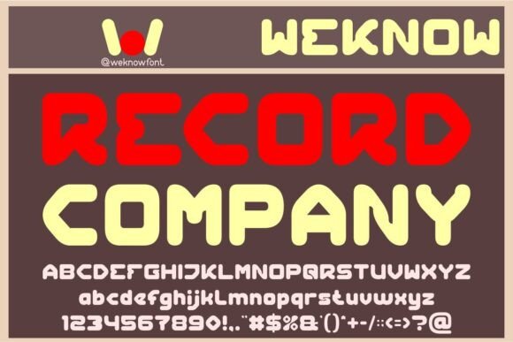 Record Company: A Modern Display Font with Editorial Appeal