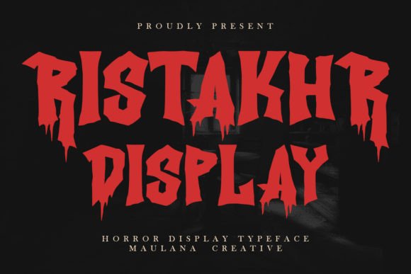 Ristakhr: A Horror Display Font That Gave My Small Brand a Bold New Voice