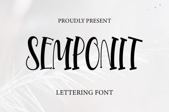 Semponite Font: An Elegant Display Typeface for Handmade Sellers