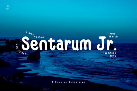 Sentarum Jr: A Playful Display Font for Small Business Branding