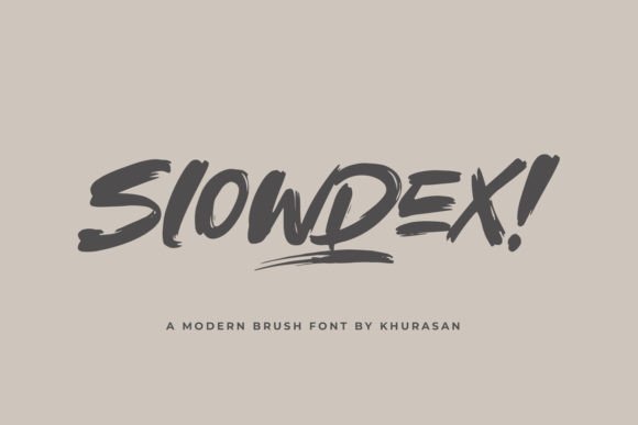 Slowdex: A Handwritten Brush Font for Handmade Products