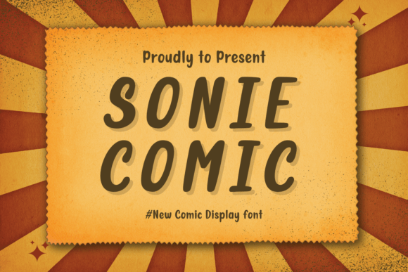 Sonie Comic: A Playful Display Font for Small Business Branding