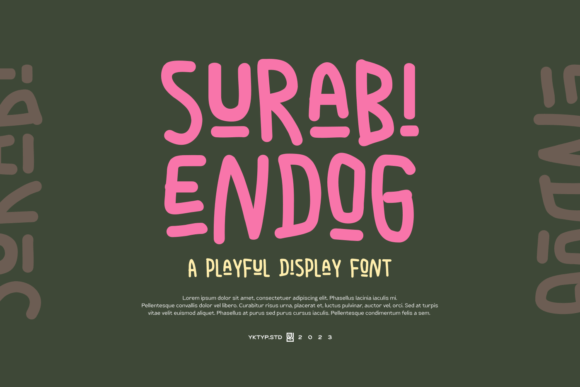 Surabi Endog: A Display Font Built for Brand Visibility
