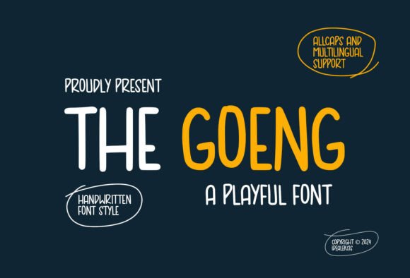 The Goeng: A Bold Display Font for Handmade Products and Printables