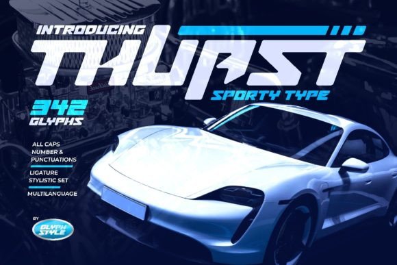 Thuast Display Font: Speed and Style for Your Brand Identity