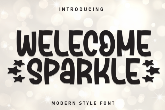 Welcome Sparkle: A Playful Display Font for Editorial Charm