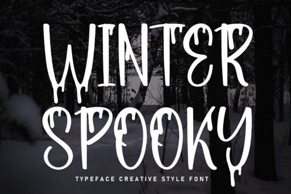 Winter Spooky: A Handwritten Display Font for Handmade Sellers and Product Makers